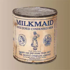 Historiallinen Milkmaid-tölkki