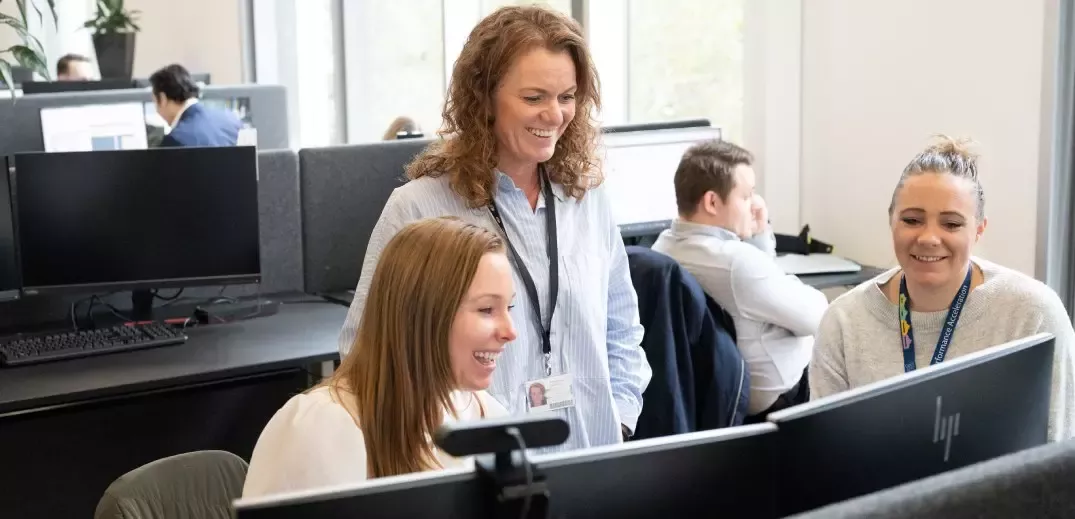 employees at work