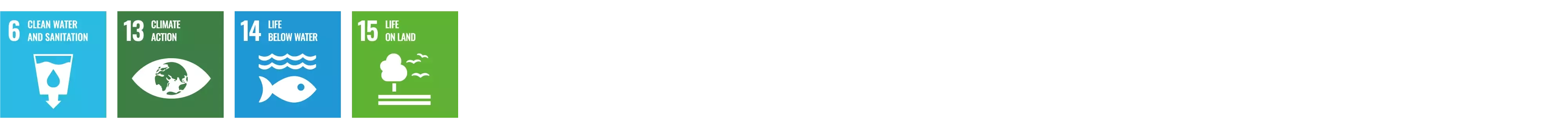 SDG 6, 13, 14, 15